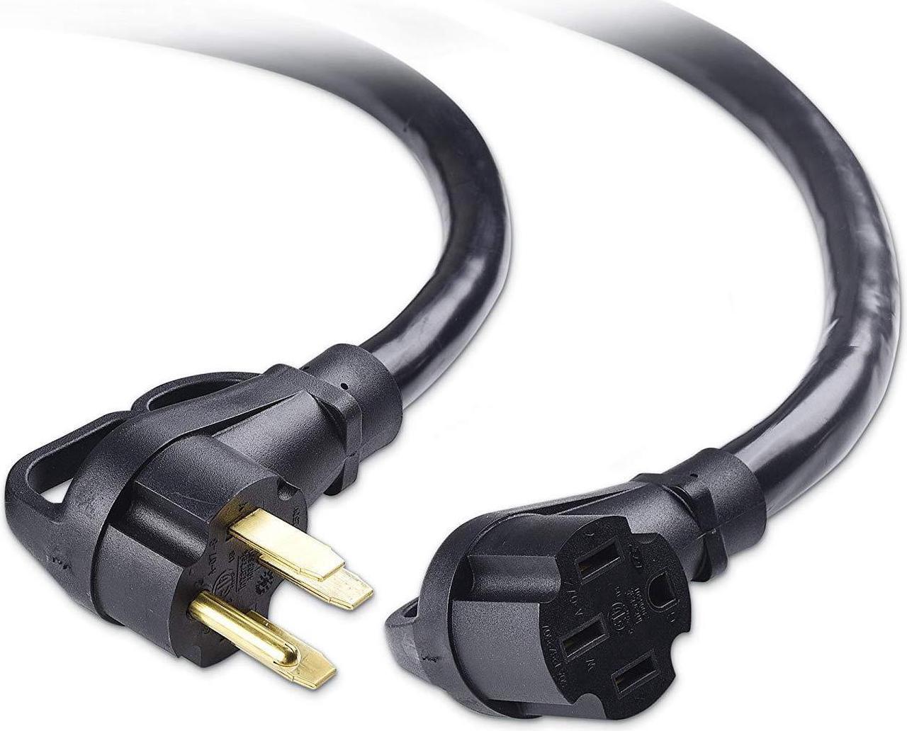 Main image of Cable Matters 4 Prong 50 AMP RV Extension Cord with Handle (50 AMP Extension Cord/50 AMP RV Cord/RV Power Cord) NEMA 14-50P to 14-50R15 ft