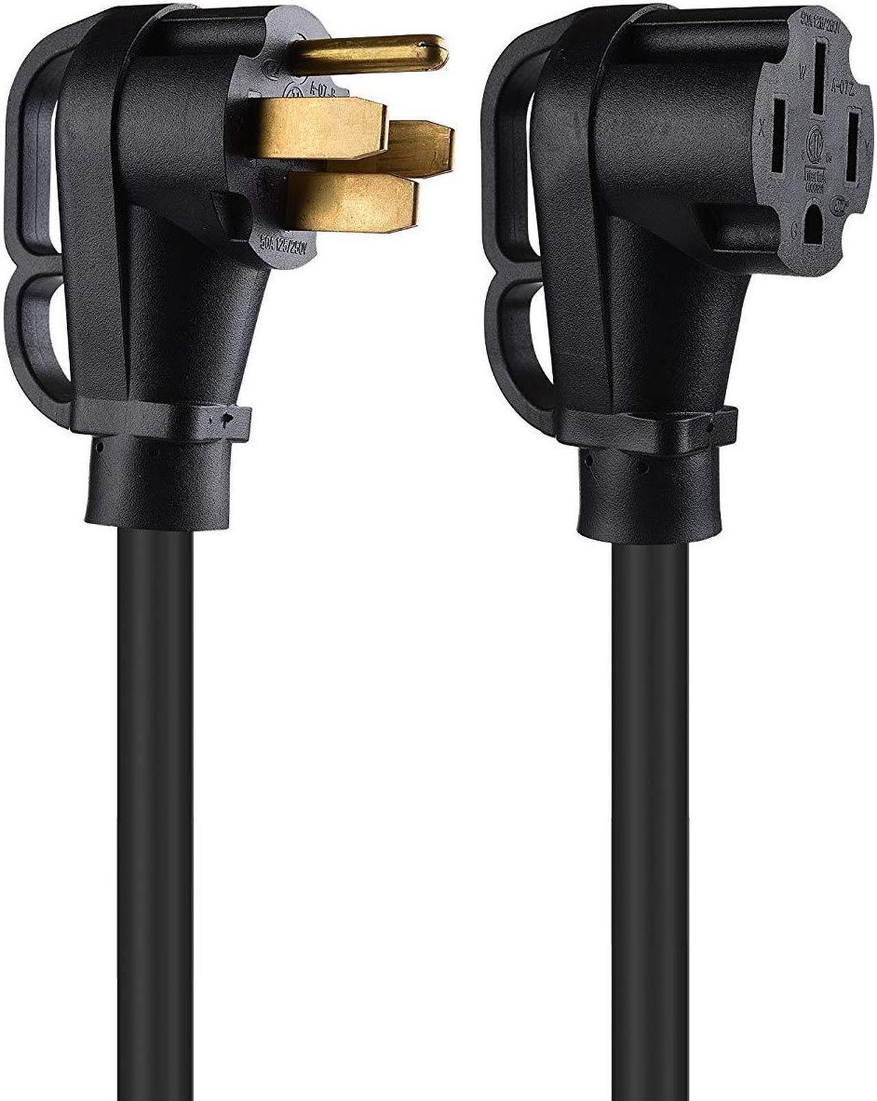 Alt view image 5 of 5 - Cable Matters 4 Prong 50 AMP RV Extension Cord with Handle (50 AMP Extension Cord/50 AMP RV Cord/RV Power Cord) NEMA 14-50P to 14-50R15 ft