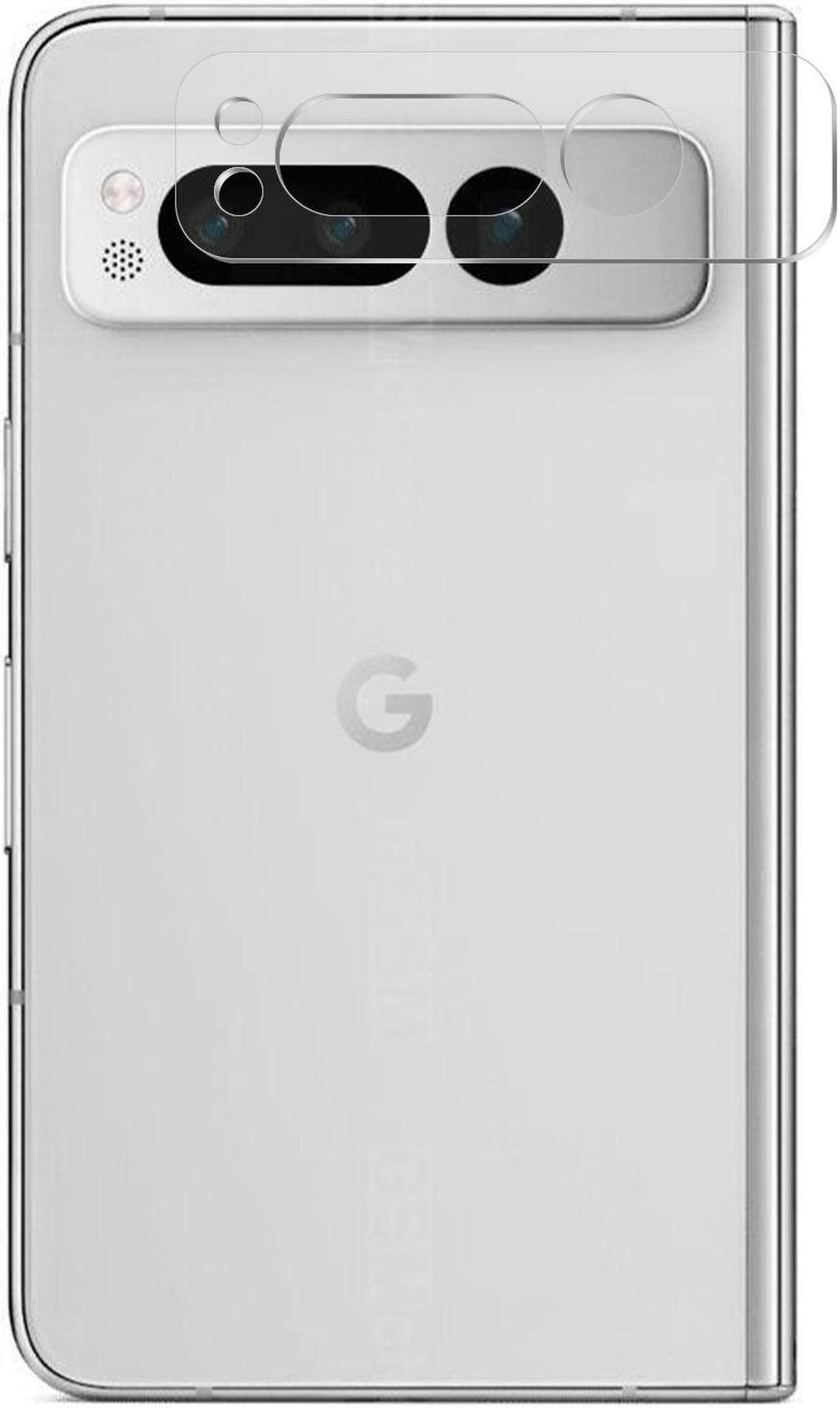 Alt view image 3 of 7 - 2+2 Combo Pack 2-Pack Tempered Glass Screen Protector + 2-Pack Camera Lens Protector for Google Pixel Fold