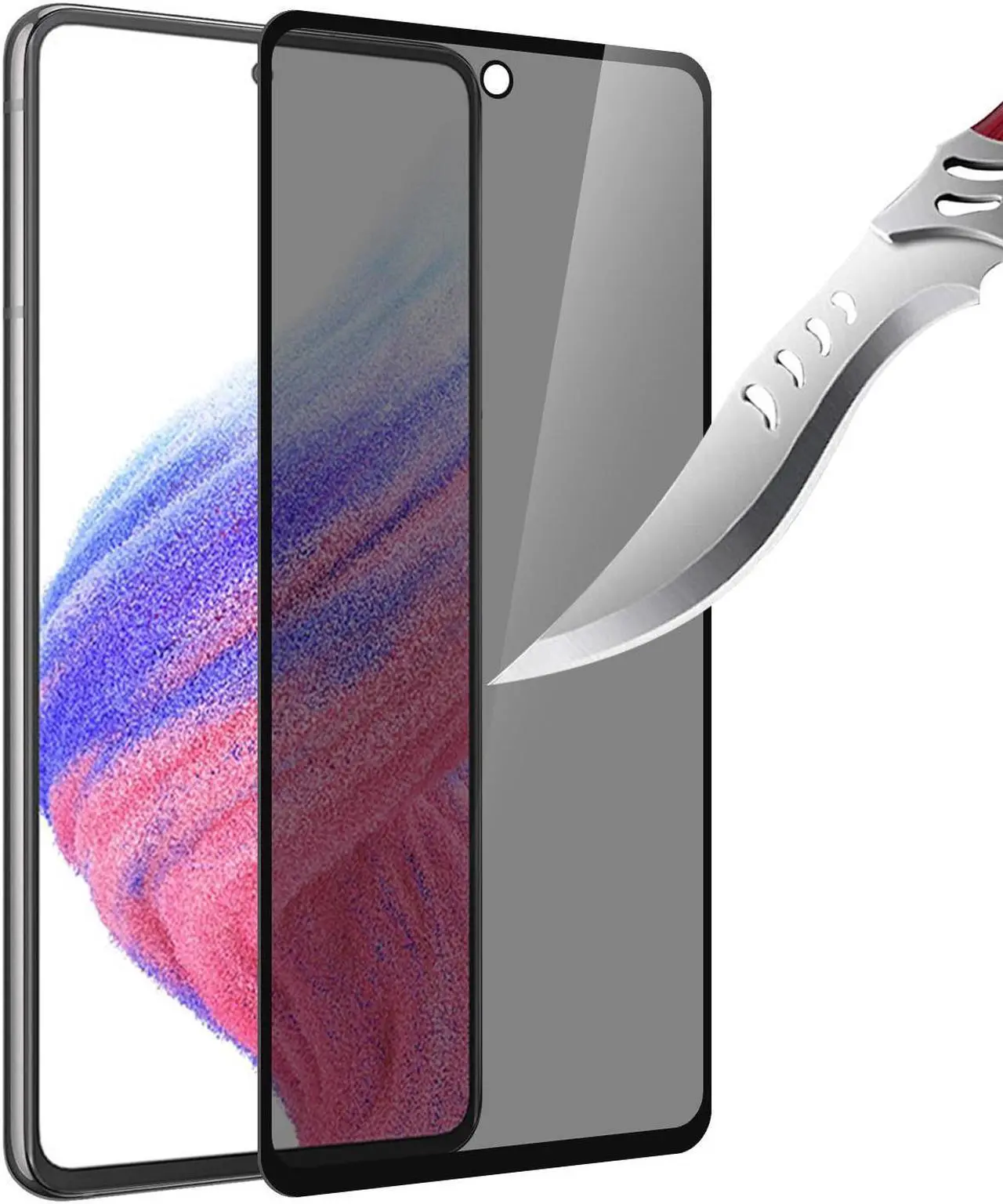 Alt view image 7 of 7 - Privacy Tempered Glass Screen Protector for Samsung Galaxy A54 5G