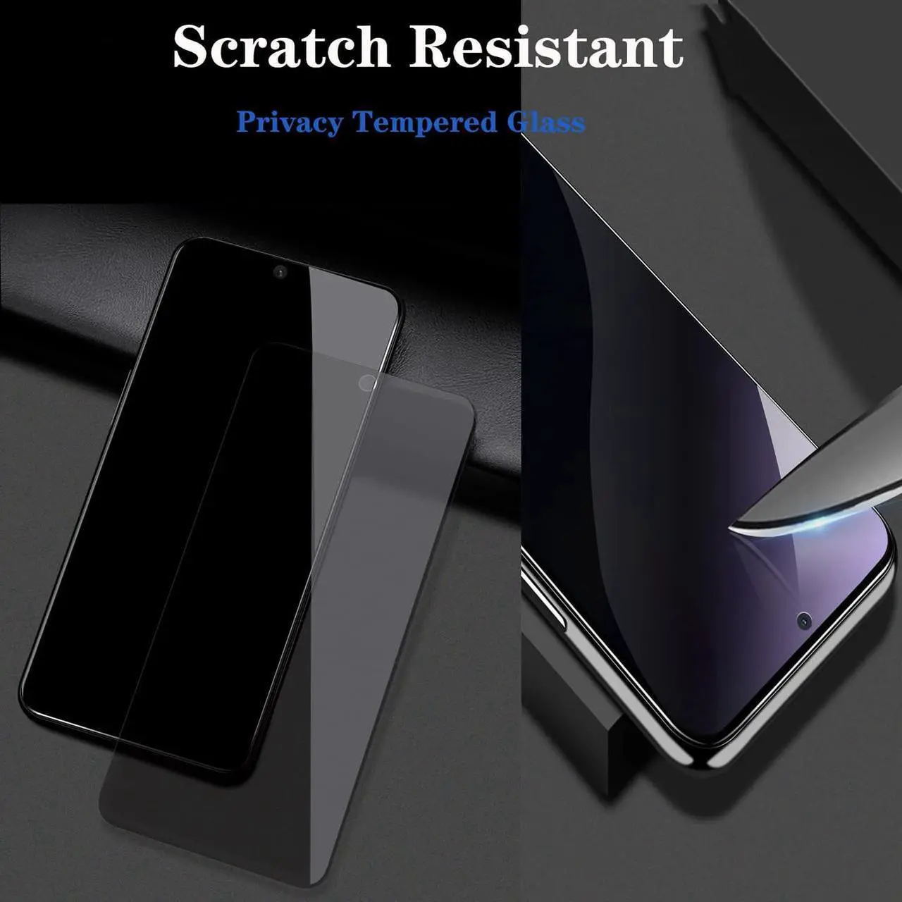 Alt view image 4 of 7 - Privacy Tempered Glass Screen Protector for Samsung Galaxy A54 5G