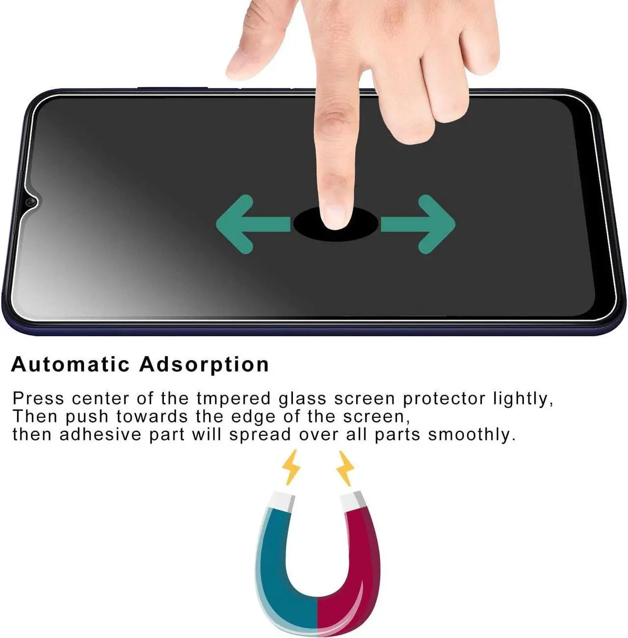 Alt view image 7 of 7 - Privacy Tempered Glass Screen Protector for Samsung Galaxy A14 5G