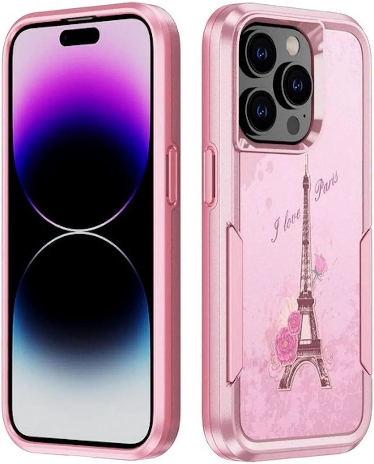 Main image of TUFF Hybrid Armor Case for iPhone 14 Pro Max - Eiffel Tower