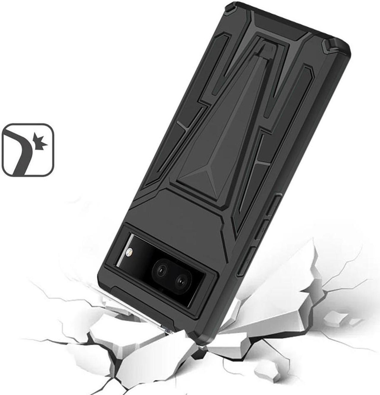 Alt view image 2 of 5 - Transformer Hybrid Case with Kickstand for Google Pixel 7 - Black