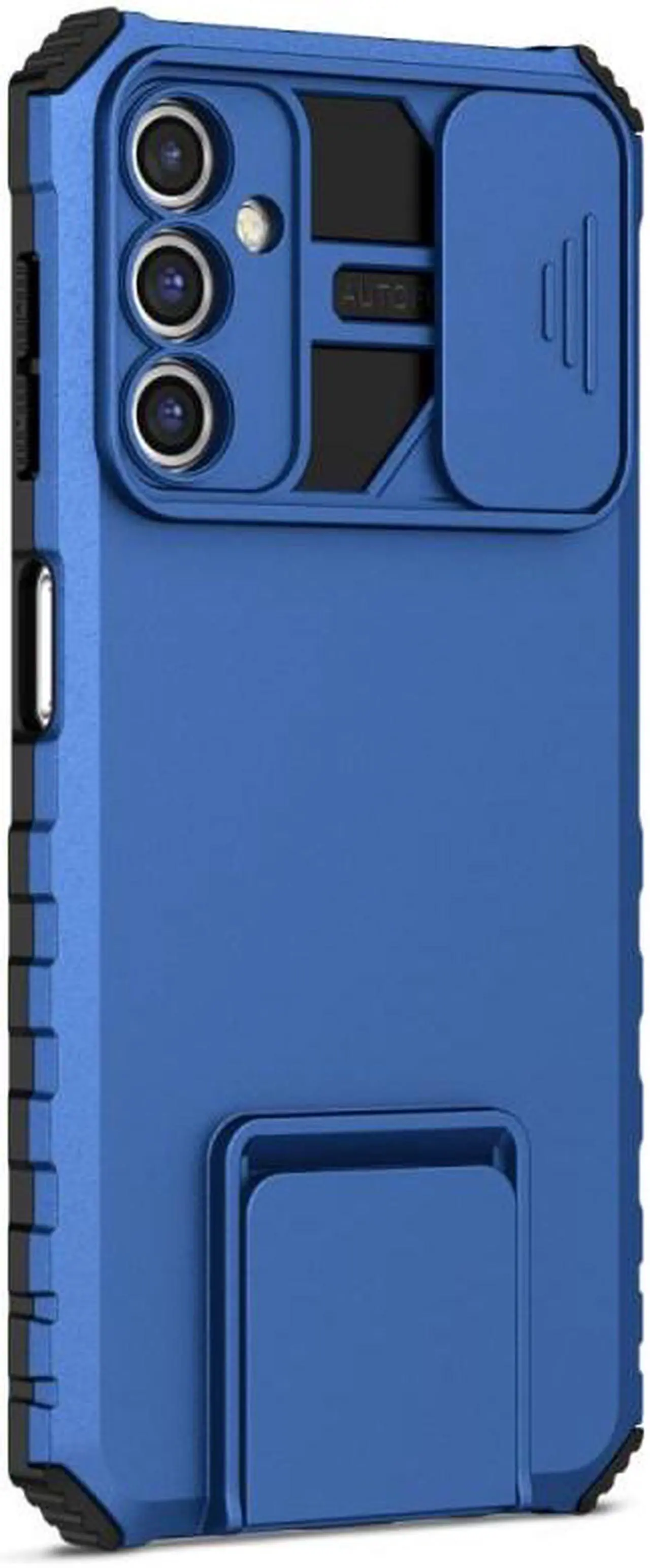 Alt view image 7 of 7 - Camera Privacy Cover Hybrid Case with Kickstand for Samsung Galaxy A14 5G - Blue