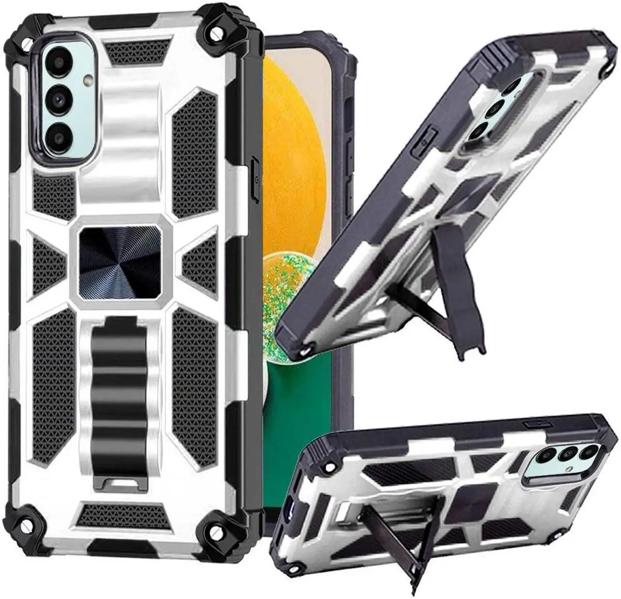 Main image of Tough Ultra Rugged Hybrid Case for Samsung Galaxy A13 5G / 4G - Silver