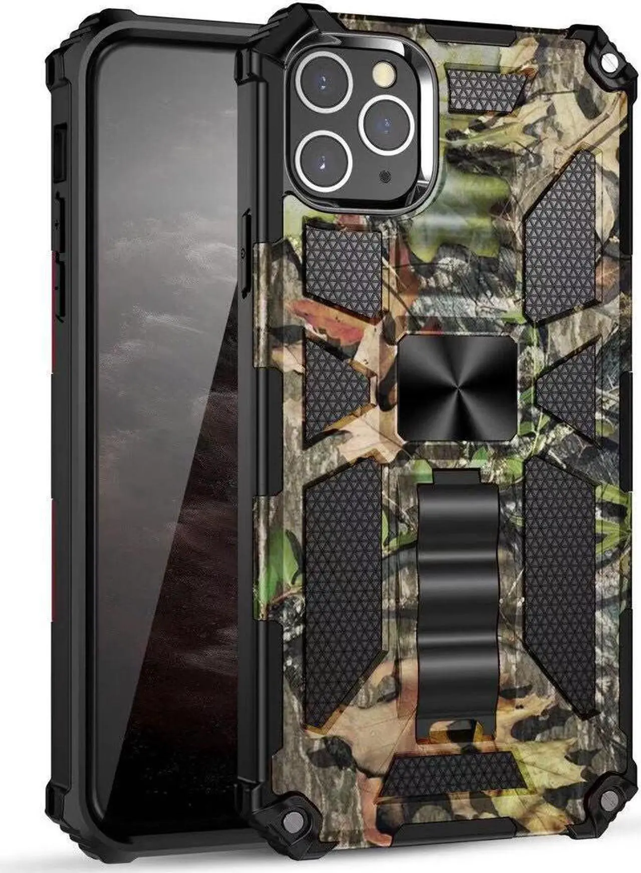 Main image of Tough Ultra Rugged Hybrid Case for iPhone 14 Pro - Camouflage Jungle