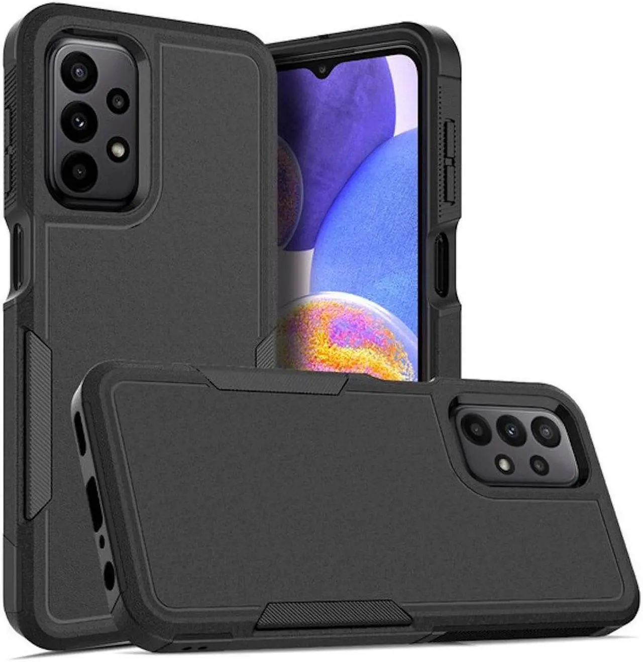 Main image of TUFF Hybrid Armor Case for Samsung Galaxy A23 5G - Black