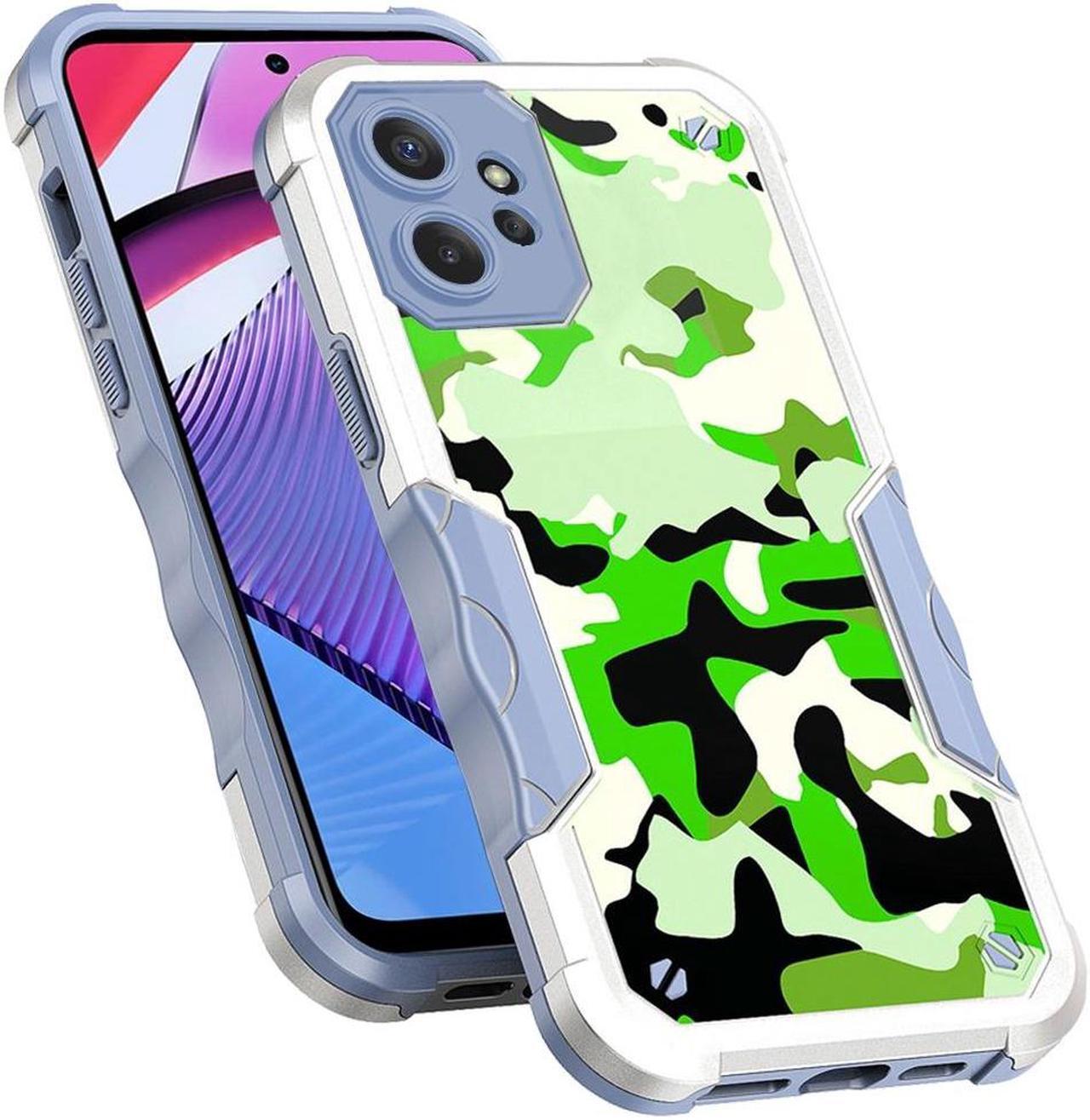 Alt view image 4 of 4 - Military Grade Shockproof Hybrid Armor Case for Motorola Moto G Power 5G 2023 - Camouflage