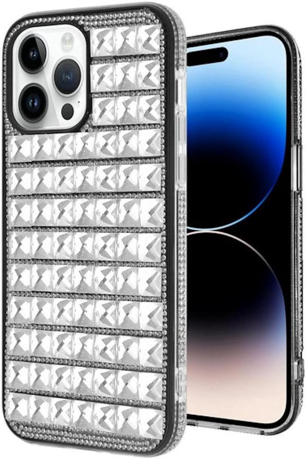 Main image of Diamond Series Crystal Rhinestones Case for iPhone 14 Pro - Clear