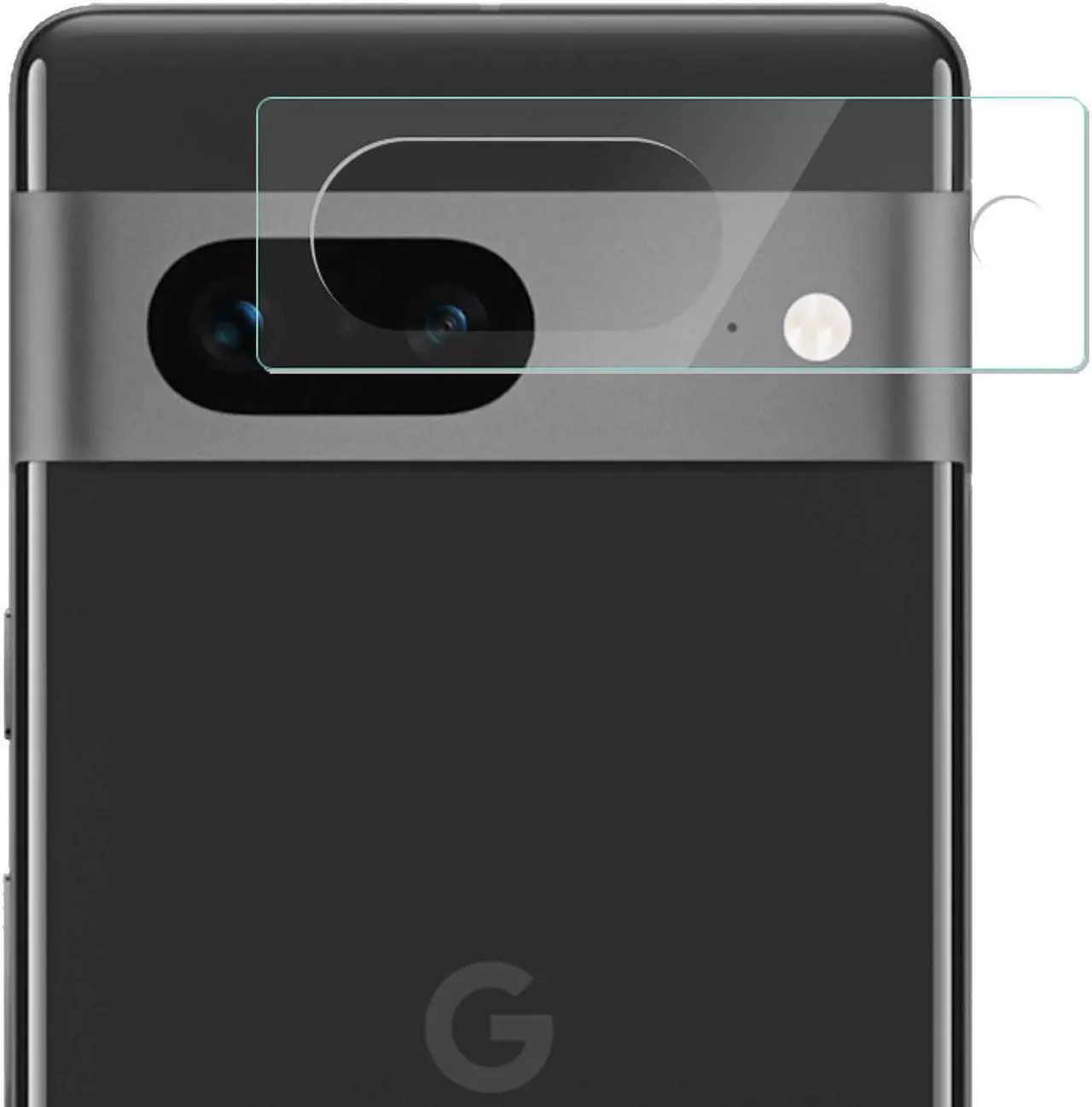 Alt view image 6 of 7 - 2+2 Combo Pack 2-Pack Tempered Glass Screen Protector + 2-Pack Camera Lens Protector for Google Pixel 7a