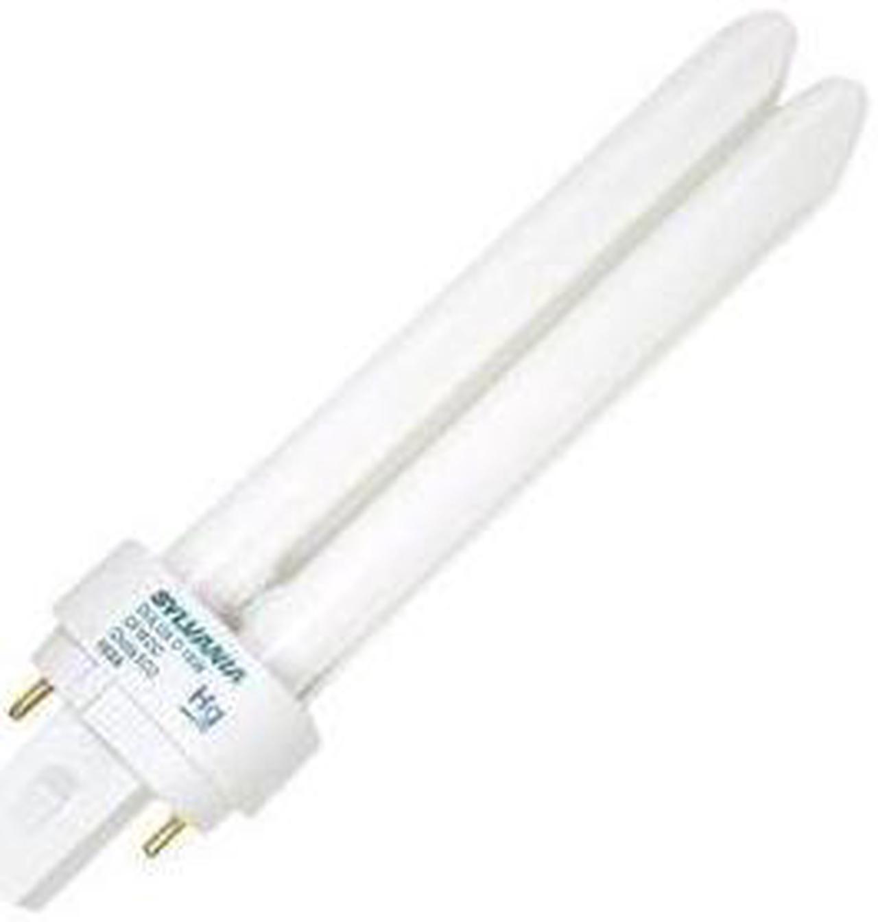 Main image of Sylvania 18w T4X2 Double Tube 2-Pin G24D-2 3000K Fluorescent Light Bulb