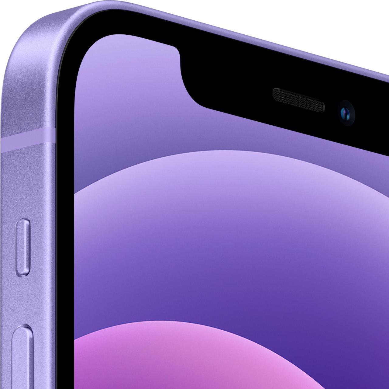 Alt view image 3 of 4 - Apple iPhone 12 128GB GSM/CDMA Fully Unlocked - Purple / Grade C