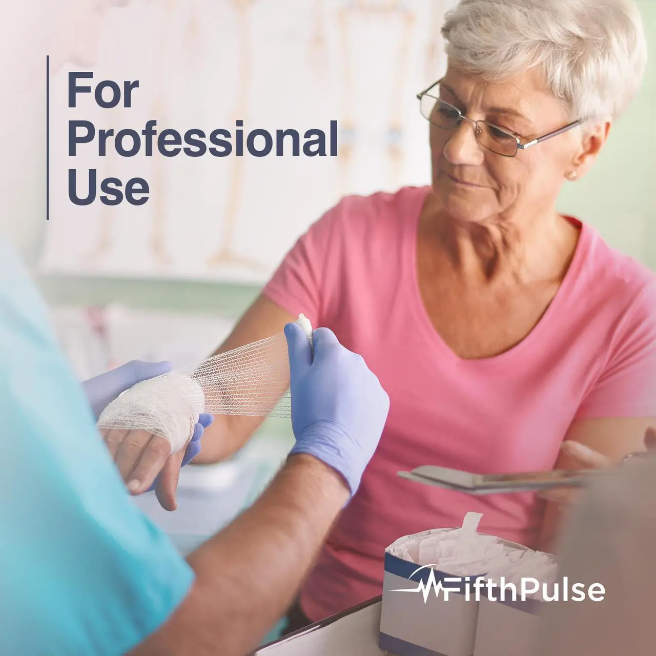 Alt view image 7 of 7 - FifthPulse Stretch Gauze Bandages, Latex & Lint Free, Individually Wrapped - 6 Pack