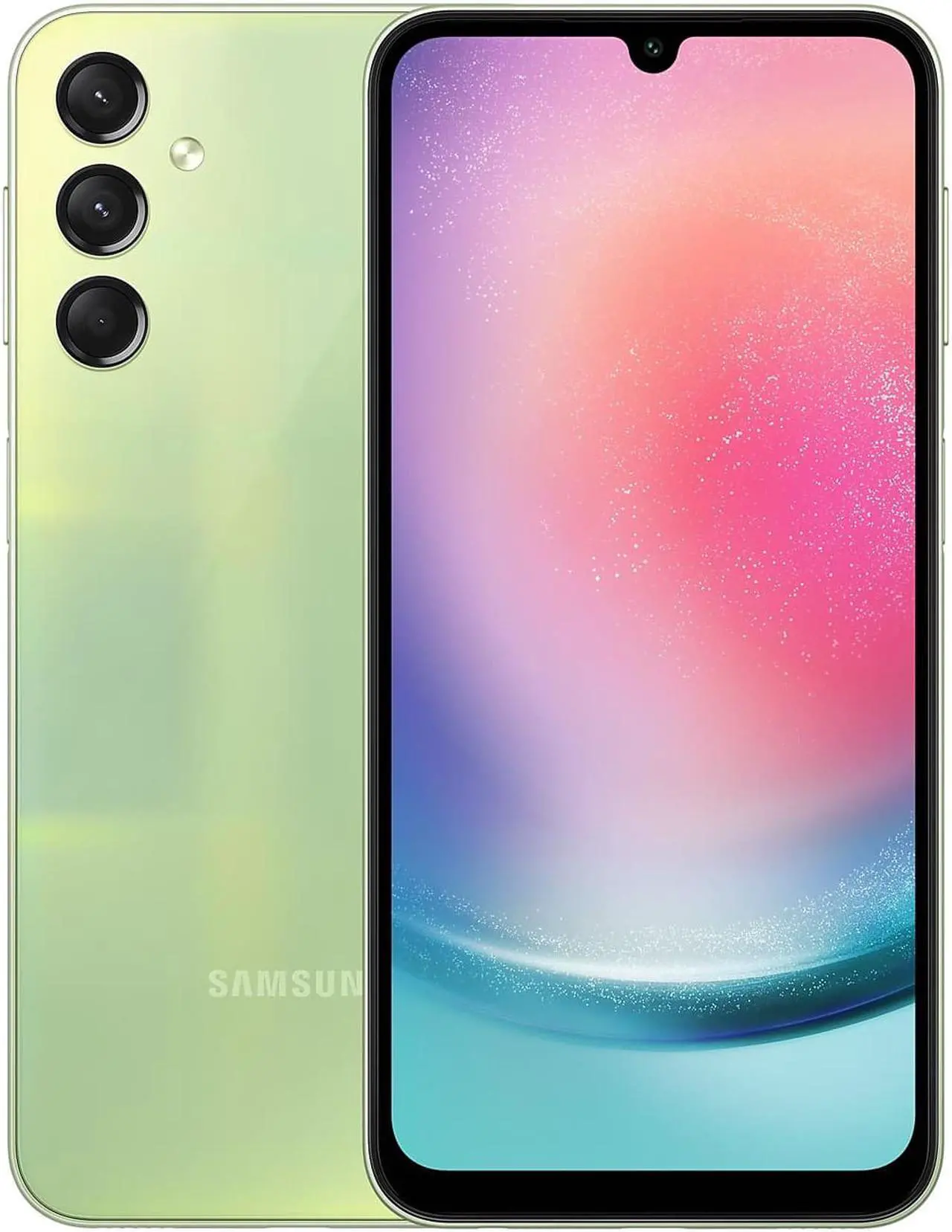 Main image of Samsung Galaxy A24 A245M 128GB Dual SIM GSM Unlocked Android Smartphone (International, Latin America Variant/US Compatible LTE) - Lime Green