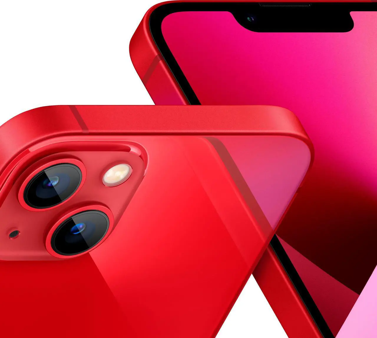 Alt view image 3 of 3 - Apple iPhone 13 128GB, Unlocked Refurbished Cell Phone, Red - Very Good Condition (Grade B)