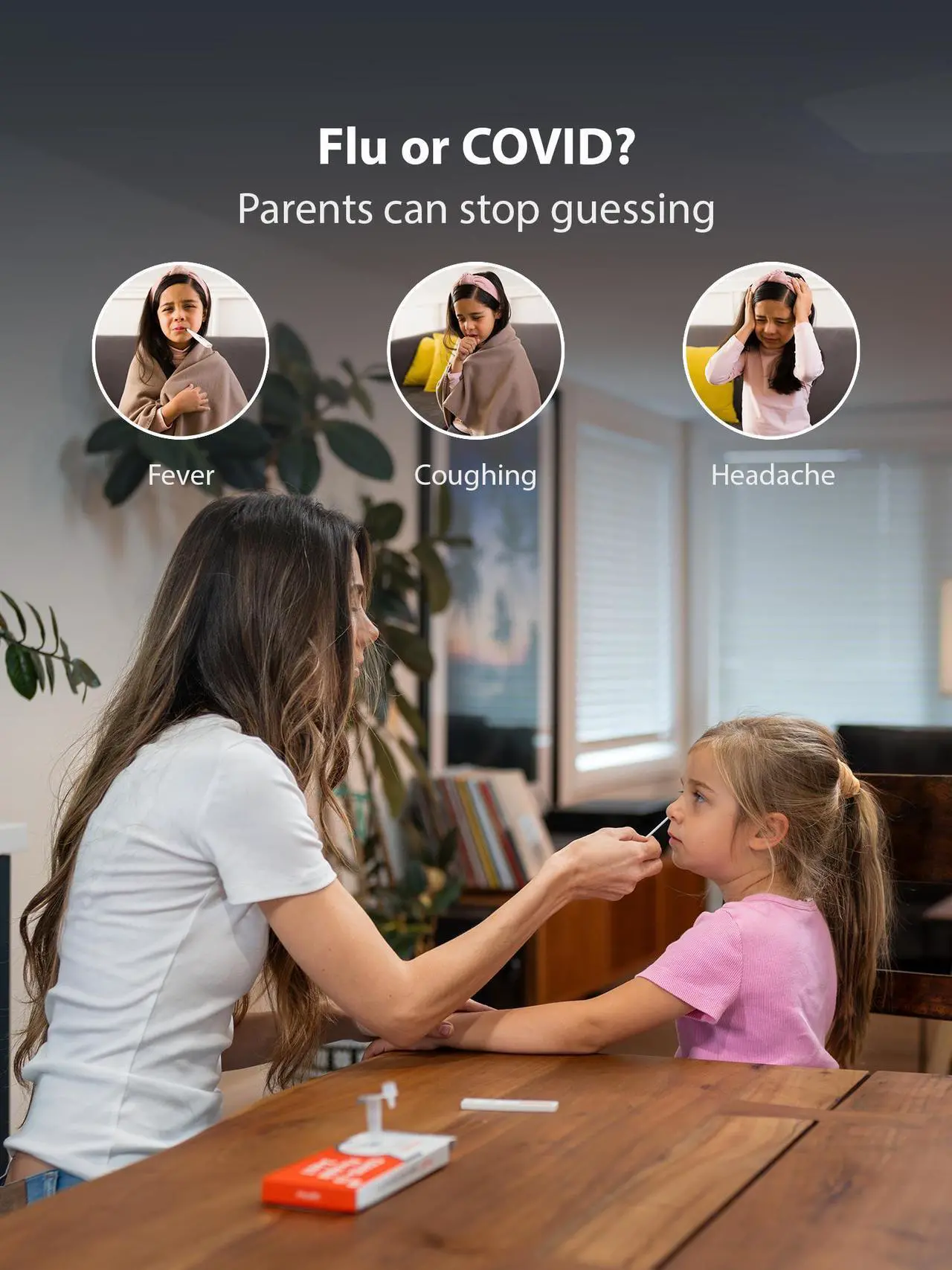 Alt view image 3 of 6 - iHealth® COVID-19/Flu A&B 3-in-1 Rapid Test, Results in 15 Minutes, FDA Authorized OTC Home Test, Non-invasive Nasal Swab, Easy to Use, No Discomfort (1 Pack, 4 Tests Total)