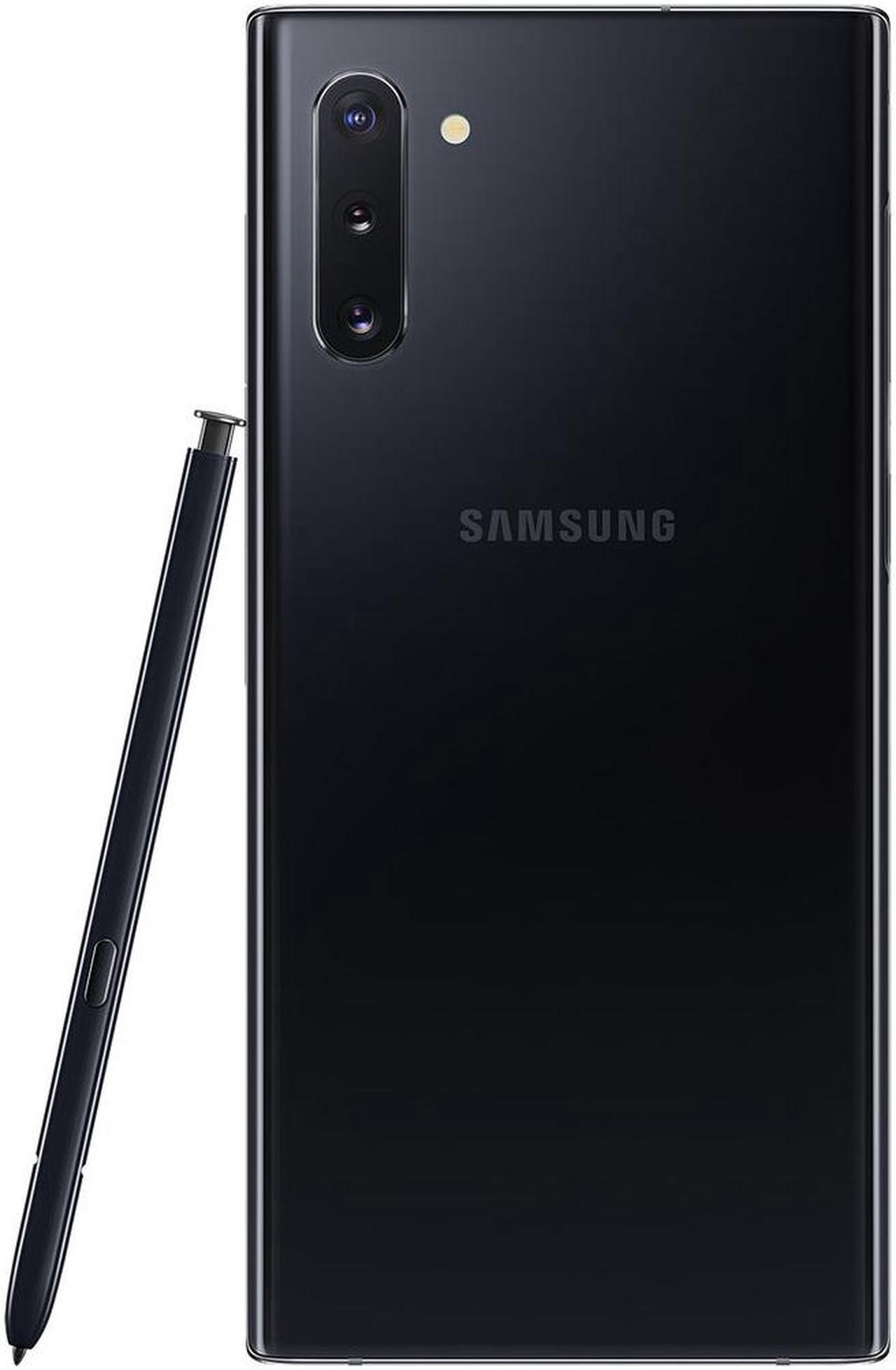 Alt view image 5 of 7 - Samsung Galaxy Note 10 N970U 256GB Duos GSM/CDMA Unlocked Android Phone w/ Triple 12MP & 12MP & 16MP - Aura Black