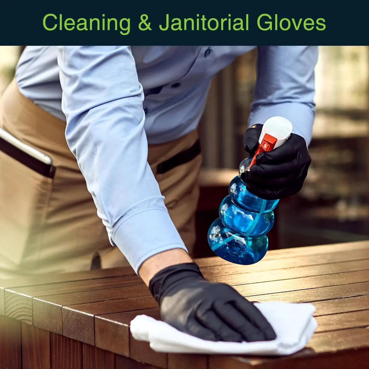 Alt view image 5 of 6 - Fifth Pulse Vinyl Exam Latex Free & Powder Free Gloves - Black - Box of 50 Gloves (Large) Black 50pcs X - Large