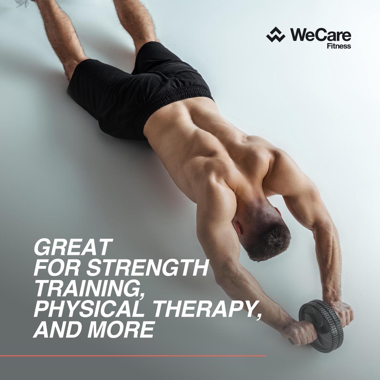 Alt view image 3 of 5 - WeCare Fitness AB Wheel - Workout Equipment for Abdominal Exercise - Black