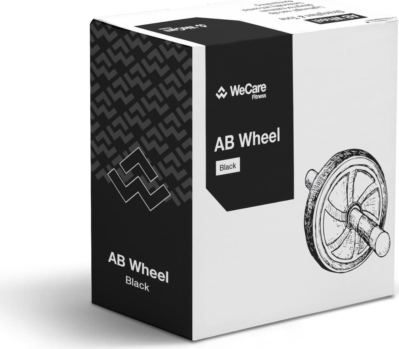 Alt view image 2 of 5 - WeCare Fitness AB Wheel - Workout Equipment for Abdominal Exercise - Black