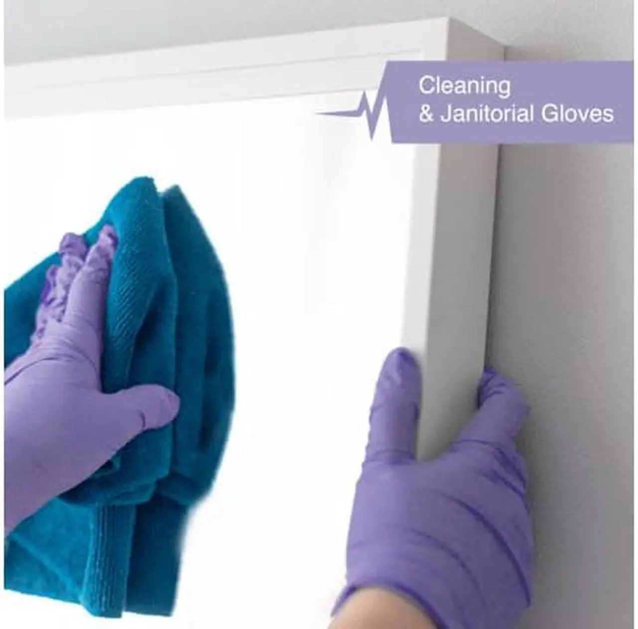 Alt view image 4 of 6 - Fifth Pulse Nitrile Exam Latex Free & Powder Free Gloves - Lilac - Box of 100 Gloves (Small)
