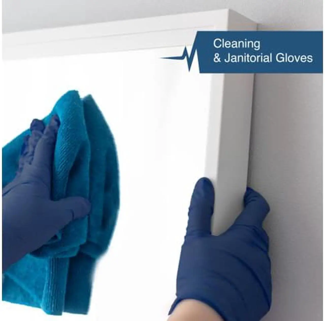 Alt view image 4 of 6 - Fifth Pulse Nitrile Exam Latex Free & Powder Free Gloves - Navy Blue - Box of 200 Gloves (Large)