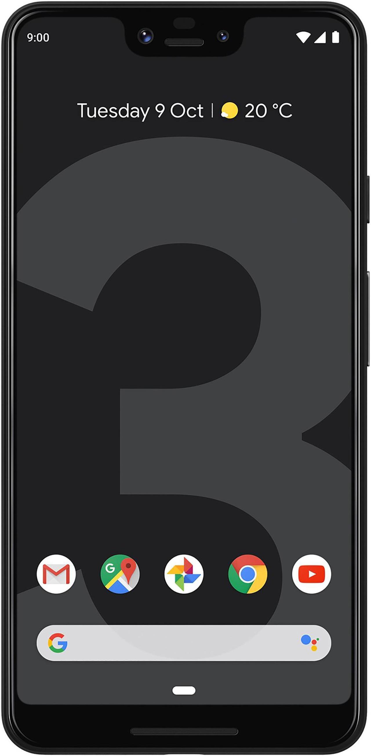 Google Pixel 3 XL 128GB Unlocked GSM & CDMA 4G LTE Android Phone w/ 12.2MP Rear & Dual 8MP Front Camera - Just Black