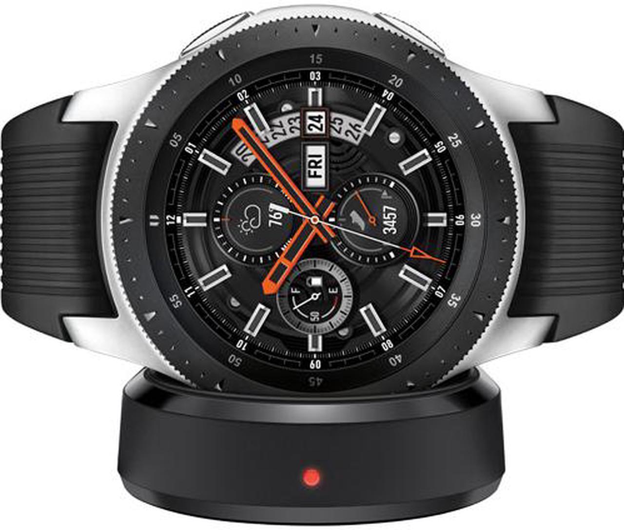 Alt view image 4 of 8 - Samsung Galaxy Watch 46MM R800 - Silver/Black Latin Spec, International Version