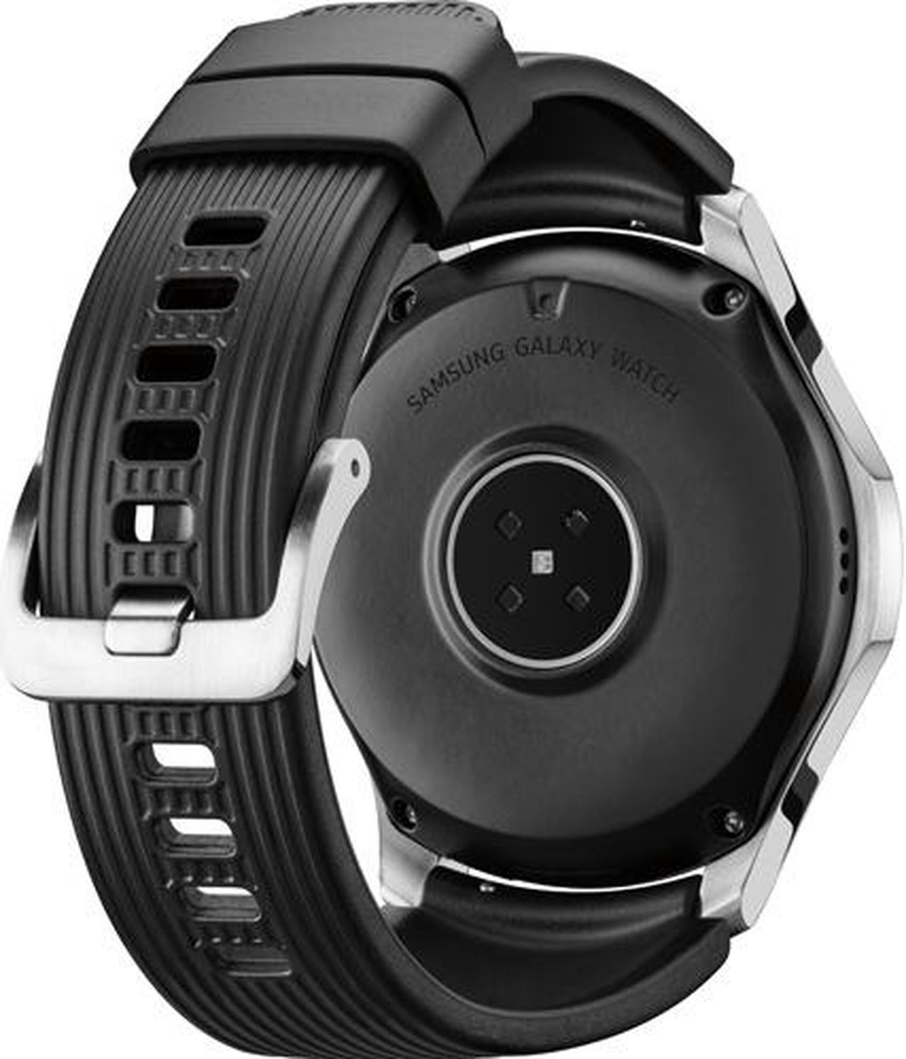 Alt view image 5 of 8 - Samsung Galaxy Watch 46MM R800 - Silver/Black Latin Spec, International Version