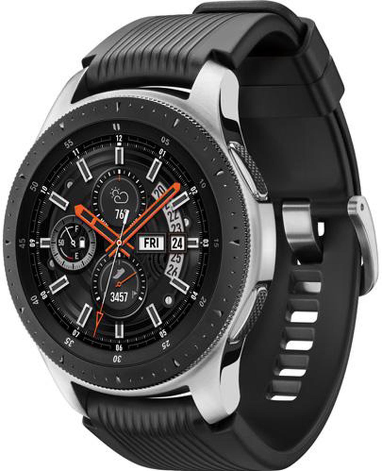 Alt view image 7 of 8 - Samsung Galaxy Watch 46MM R800 - Silver/Black Latin Spec, International Version