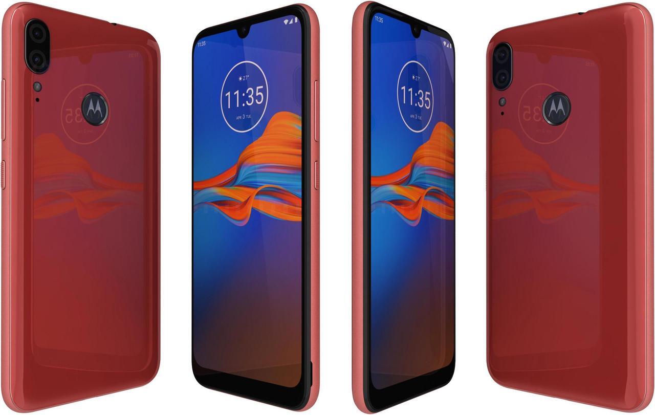 Alt view image 7 of 8 - Motorola Moto E6 Plus XT2025-1 32GB Unlocked GSM Dual SIM Phone w/ 13MP Camera - Bright Cherry