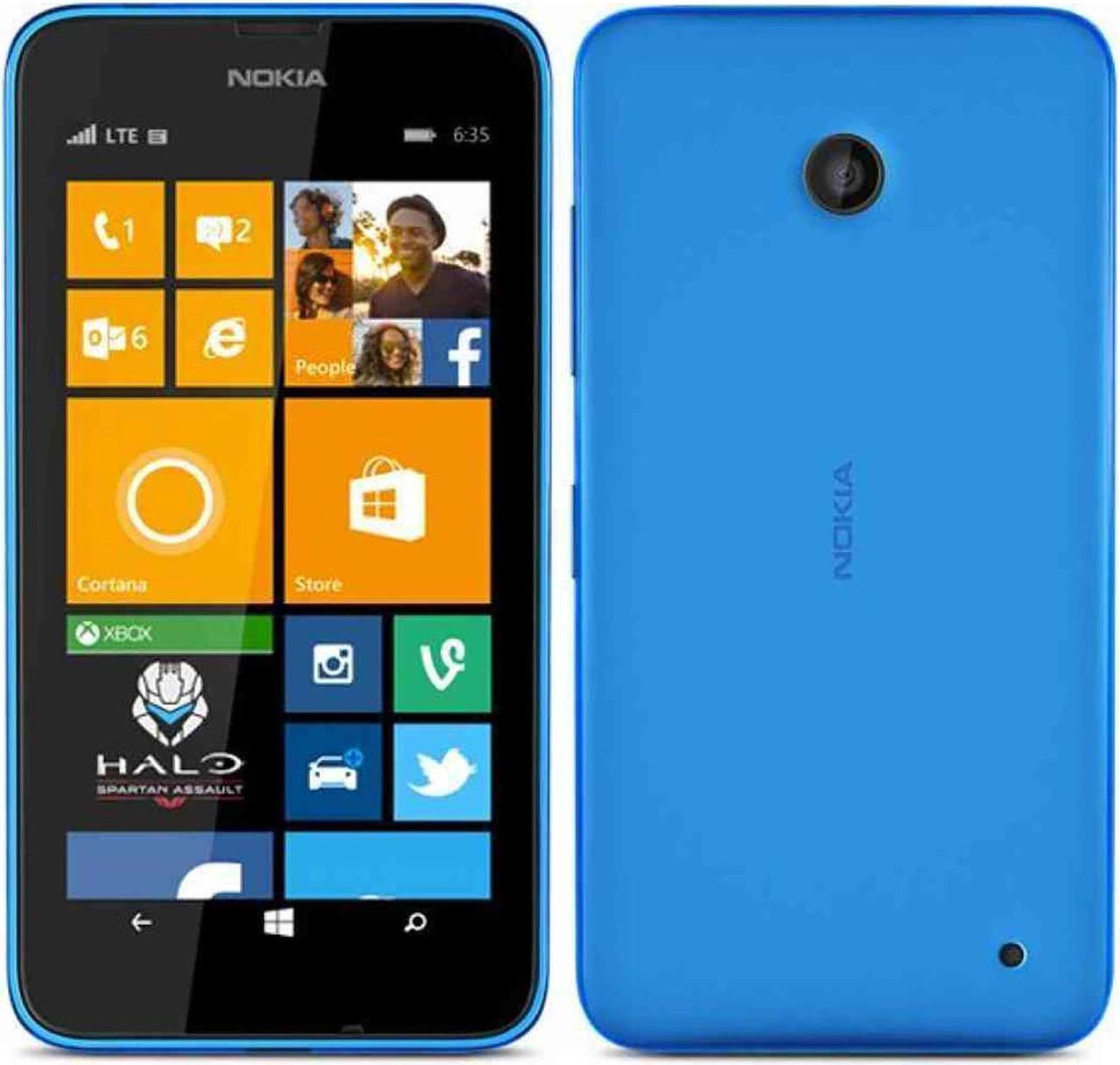 Alt view image 6 of 6 - Nokia Lumia 635 RM-975 AT&T Unlocked Windows Phone - Blue