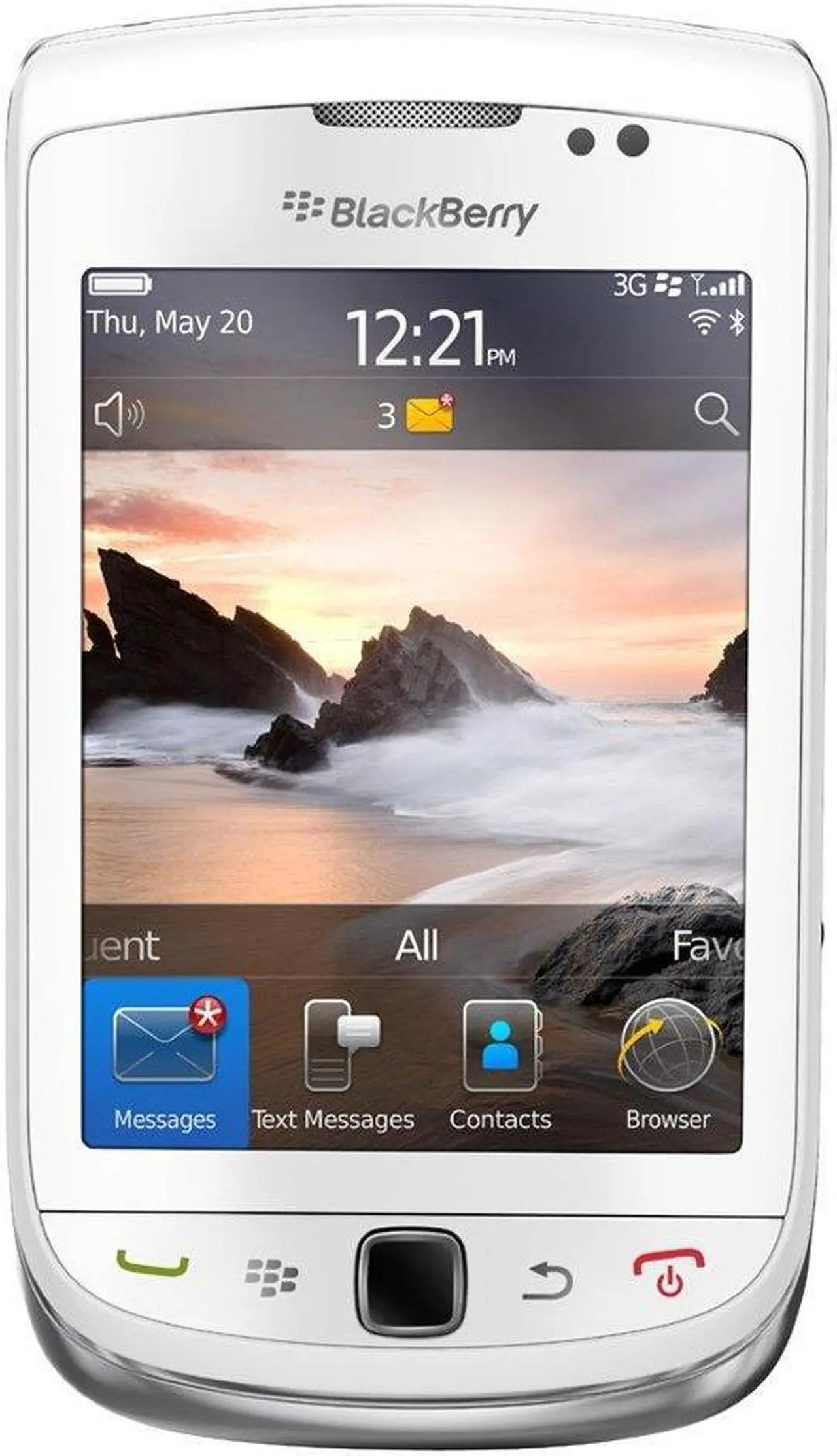 Alt view image 2 of 4 - Blackberry Torch 9810 Unlocked GSM HSPA+ OS 7.0 Slider Cell Phone - White