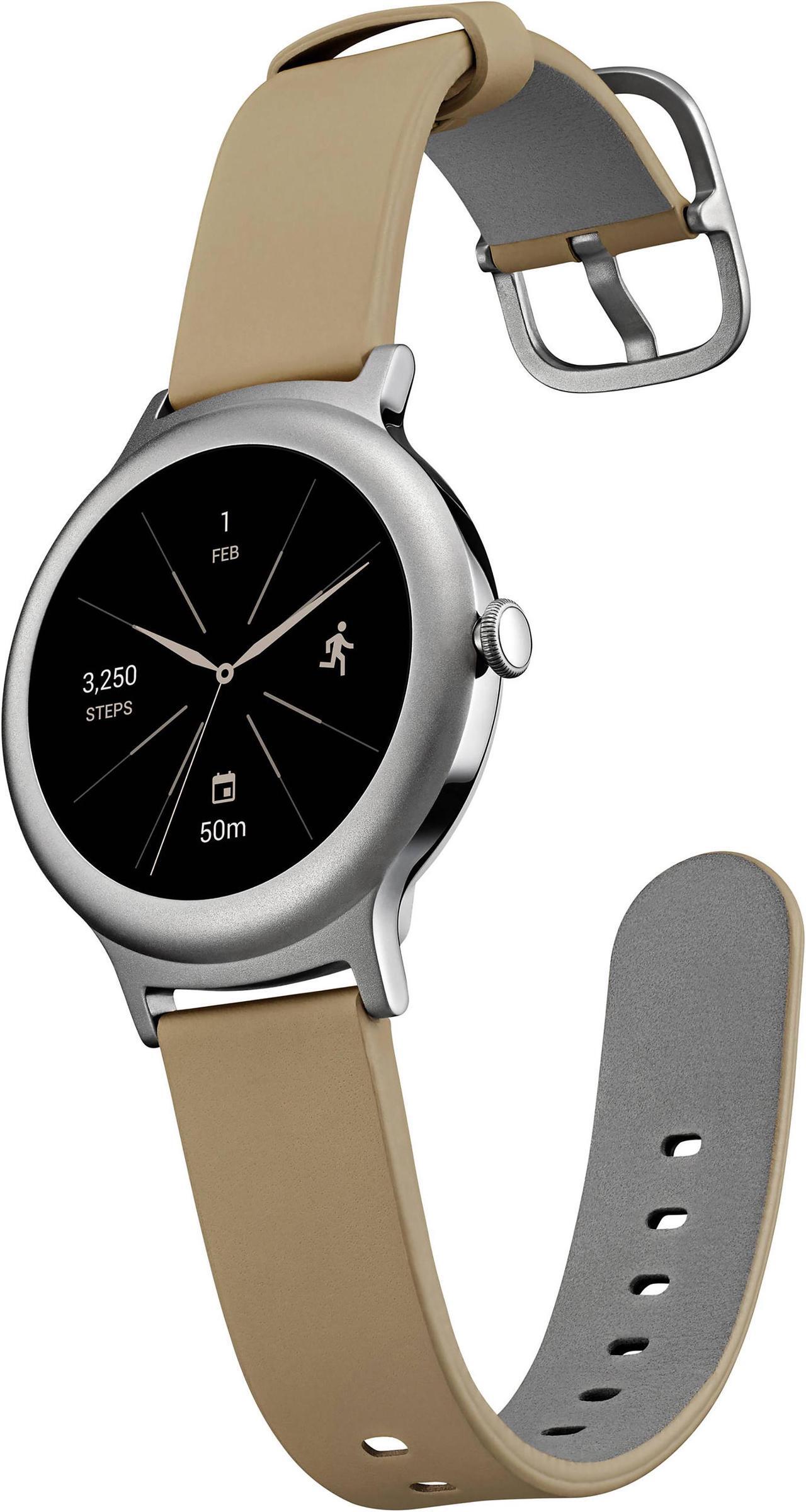 Alt view image 3 of 7 - LG Watch Style Smartwatch LG-W270 with Android Wear 2.0 & Gorilla Glass 3 - Silver