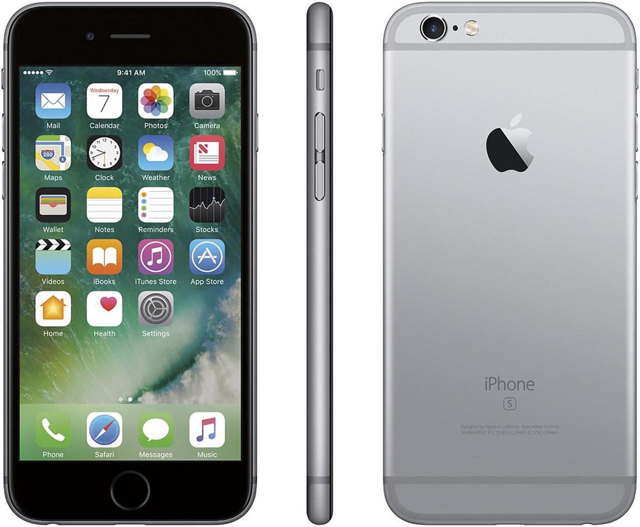 Alt view image 5 of 5 - Apple iPhone 6s 32GB Unlocked GSM 4G LTE Dual-Core Phone w/ 12MP Camera - Space Gray