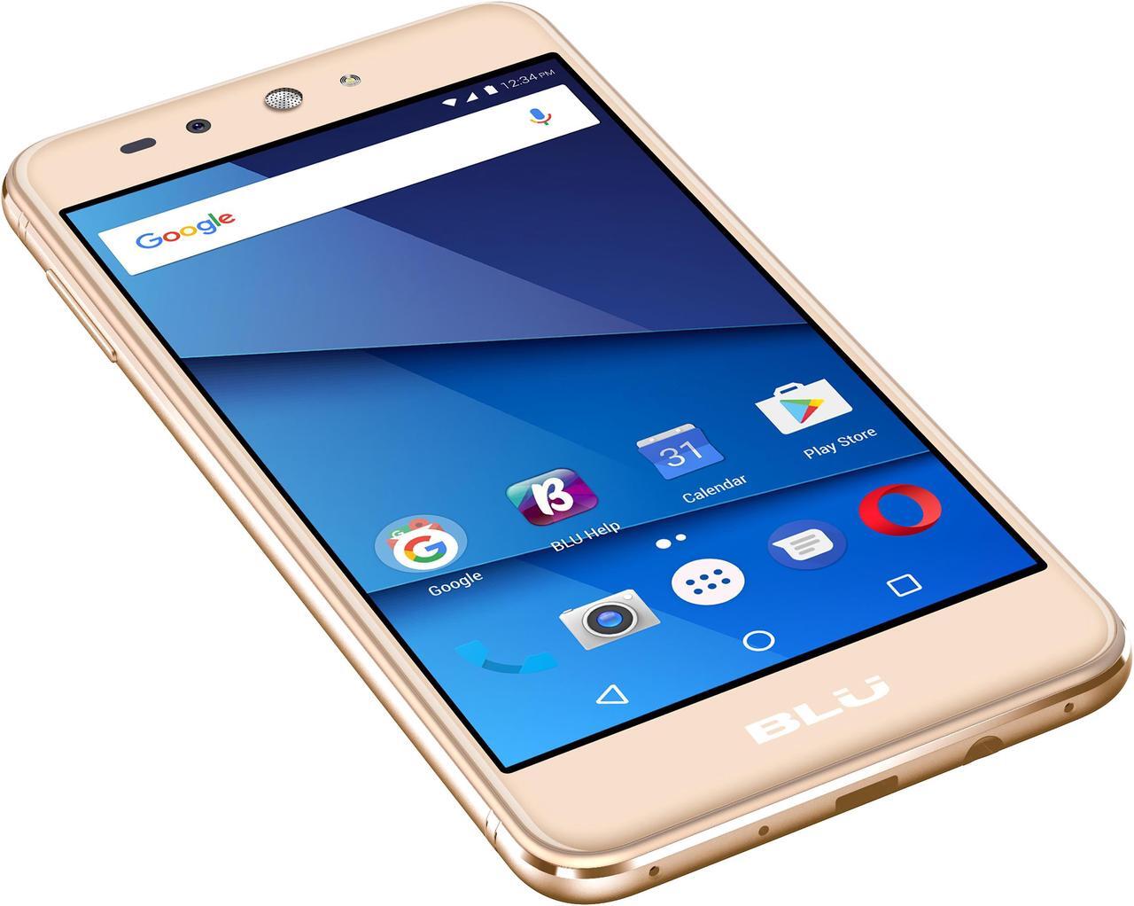 Alt view image 5 of 7 - BLU Grand XL LTE G0030WW Unlocked GSM 4G LTE Dual-SIM Phone - Gold