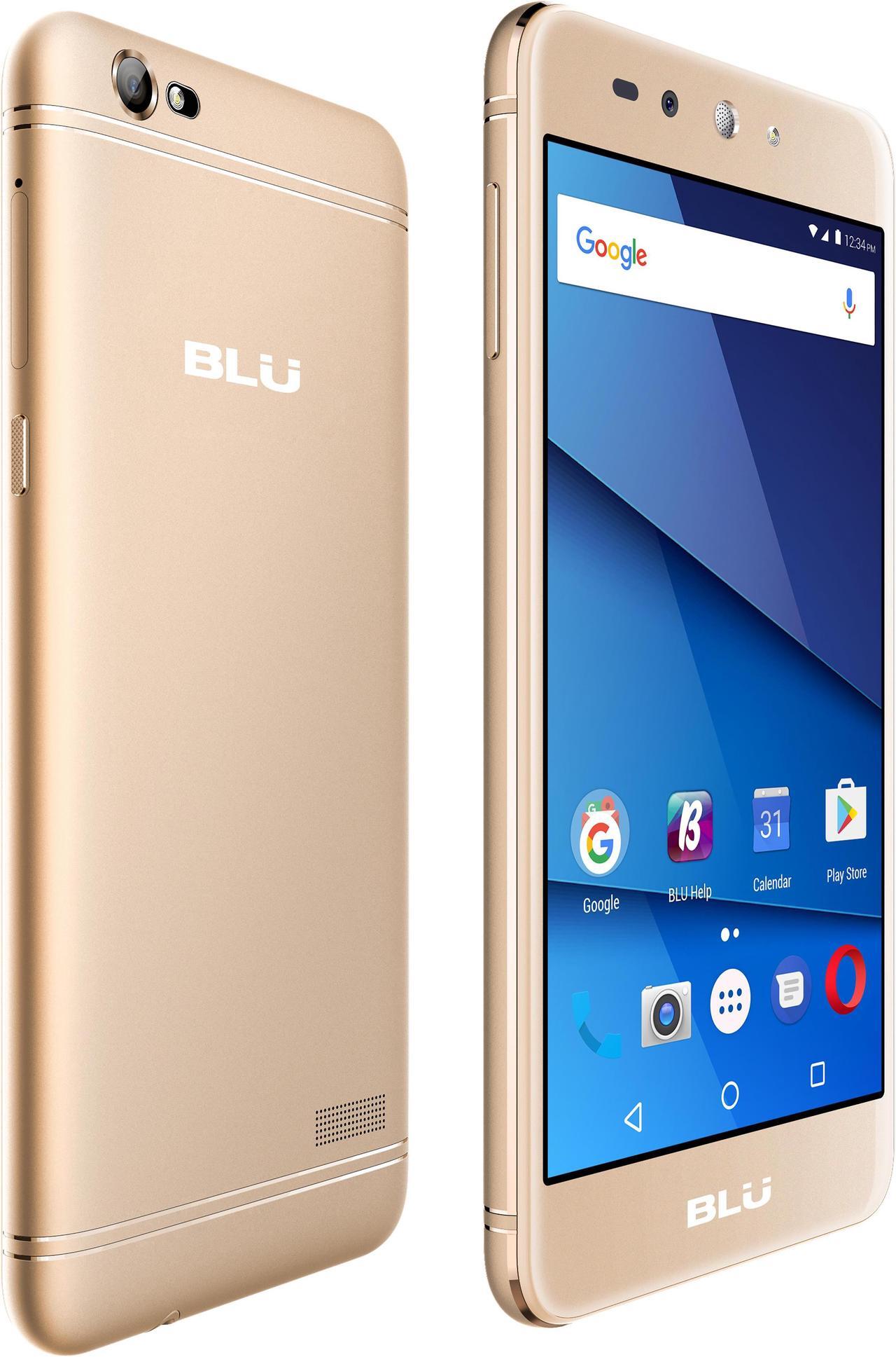Alt view image 6 of 7 - BLU Grand XL LTE G0030WW Unlocked GSM 4G LTE Dual-SIM Phone - Gold