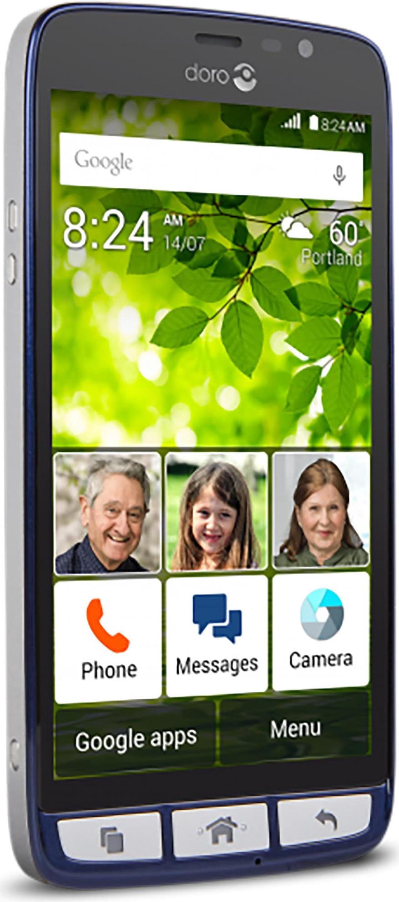 Alt view image 3 of 4 - Doro 824 8GB Unlocked GSM 4G LTE Senior Friendly Phone w/ 8MP Camera - Blue