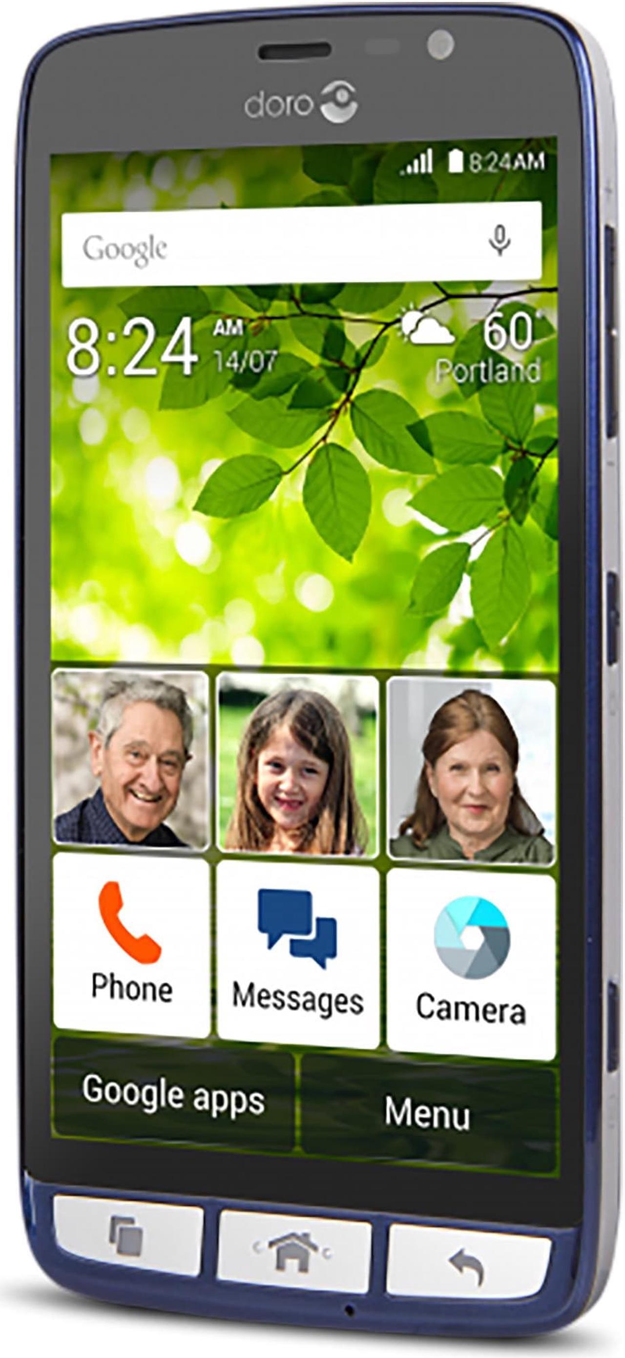 Alt view image 4 of 4 - Doro 824 8GB Unlocked GSM 4G LTE Senior Friendly Phone w/ 8MP Camera - Blue