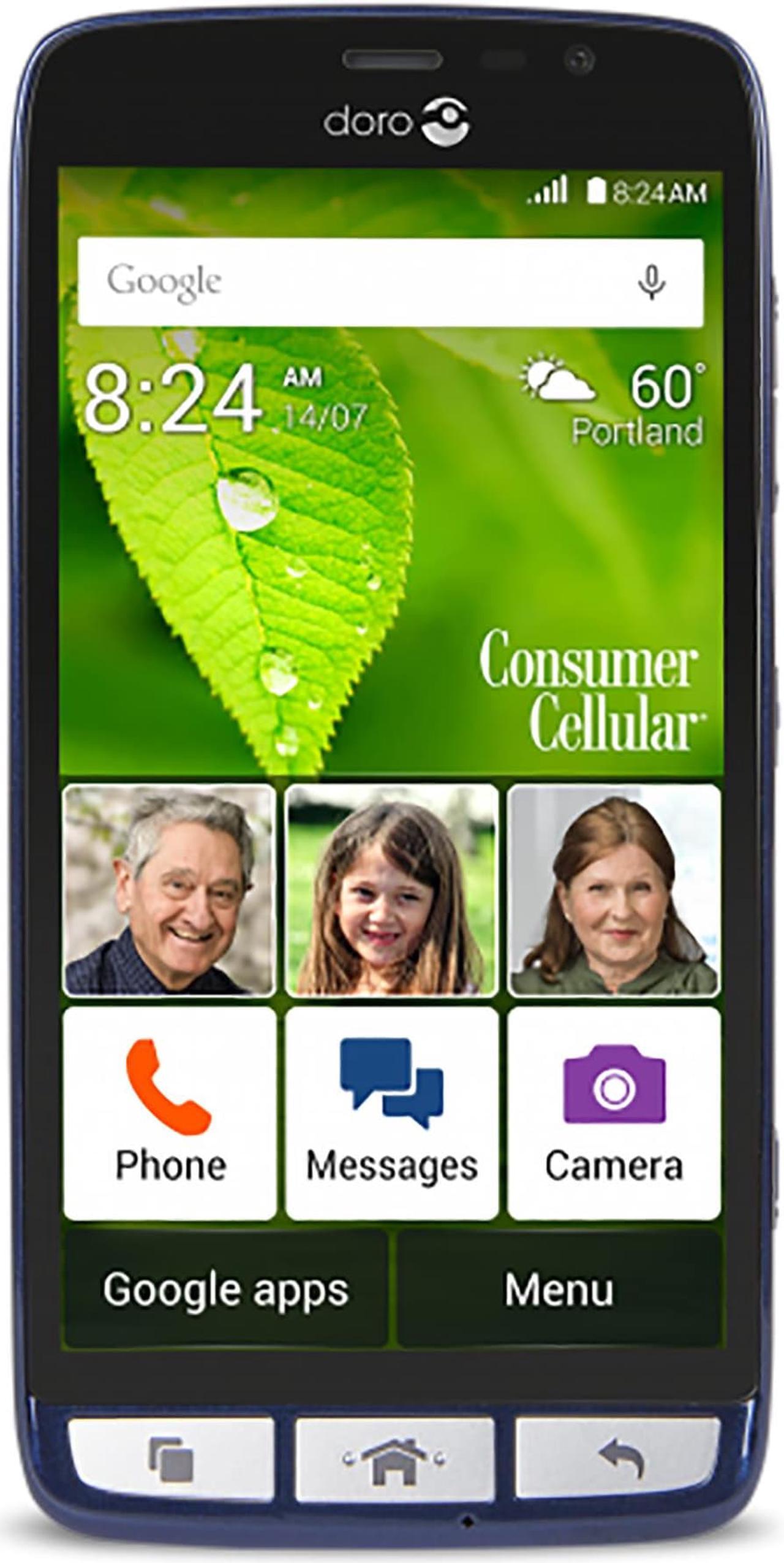 Main image of Doro 824 8GB Unlocked GSM 4G LTE Senior Friendly Phone w/ 8MP Camera - Blue