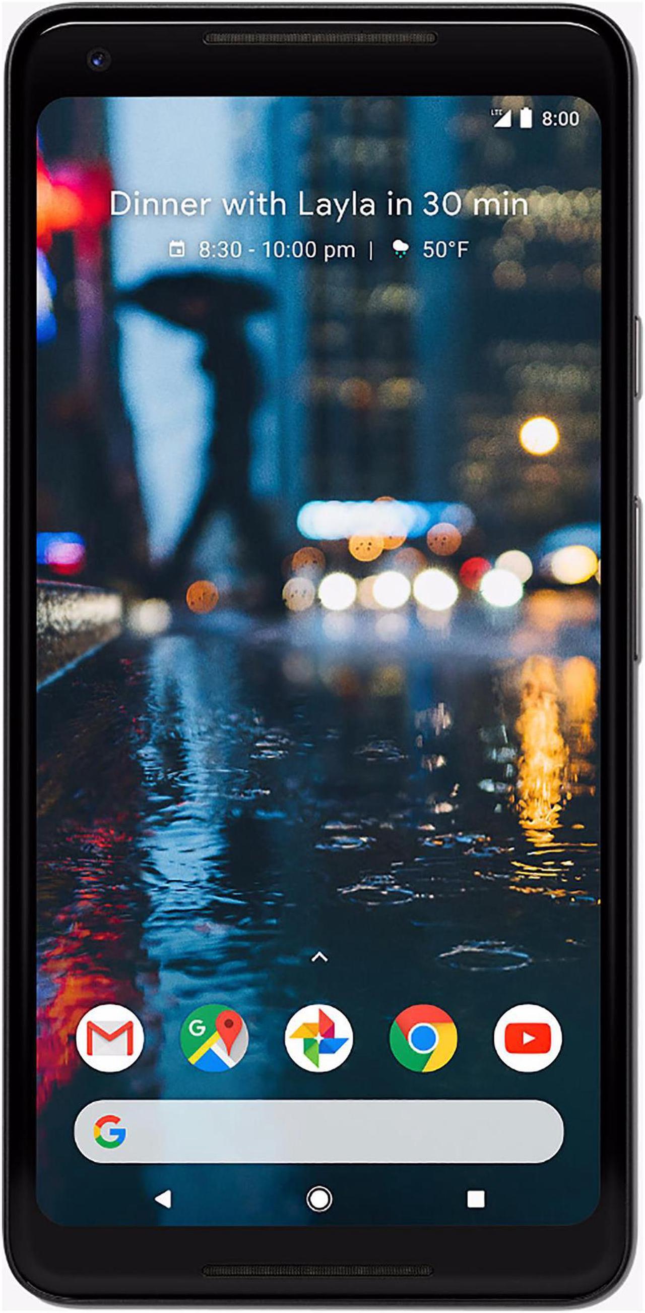 Main image of Google Pixel 2 XL 64GB Unlocked GSM/CDMA 4G LTE Octa-Core Phone w/ 12.2MP Camera - Just Black (International Version)