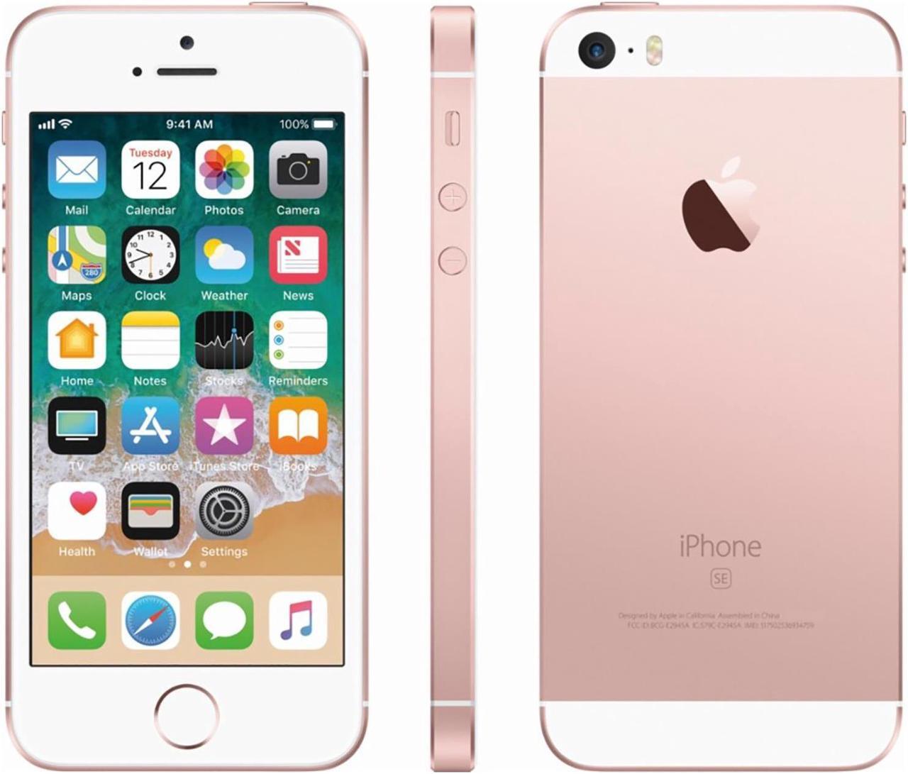 Alt view image 13 of 14 - Apple iPhone SE 16GB Sprint Rose Gold MLYA2LL/A