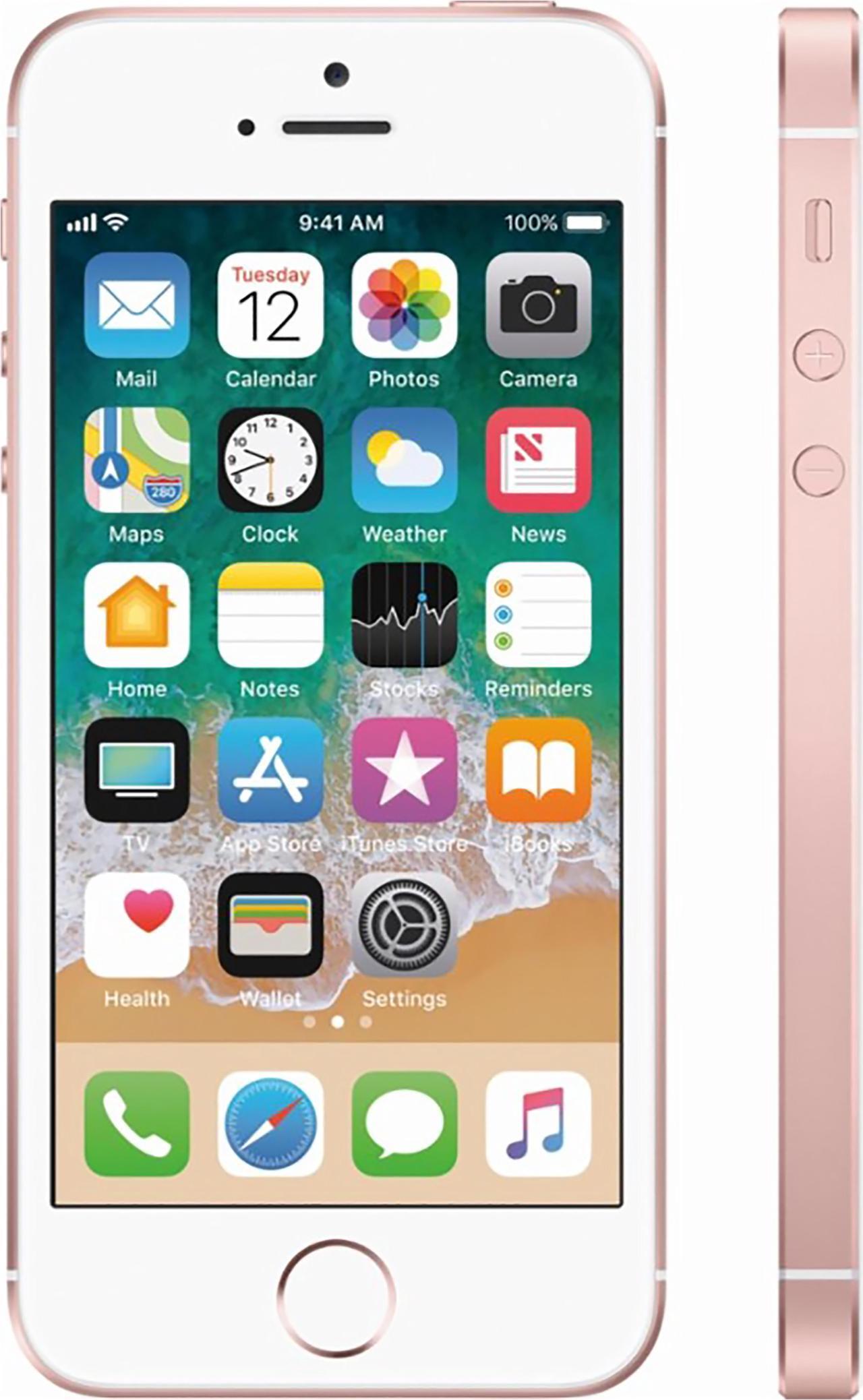 Alt view image 10 of 14 - Apple iPhone SE 16GB Sprint Rose Gold MLYA2LL/A