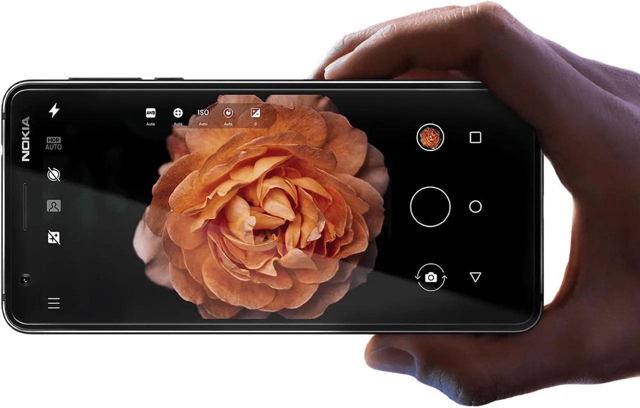 Alt view image 7 of 7 - Nokia Nokia 3.1 TA-1049 3.1 TA-1049 4G LTE Unlocked GSM Dual-SIM Android Phone w/ 13 MP Camera - (Certified Refurbished) 5.2" Black/Chrome 2GB RAM