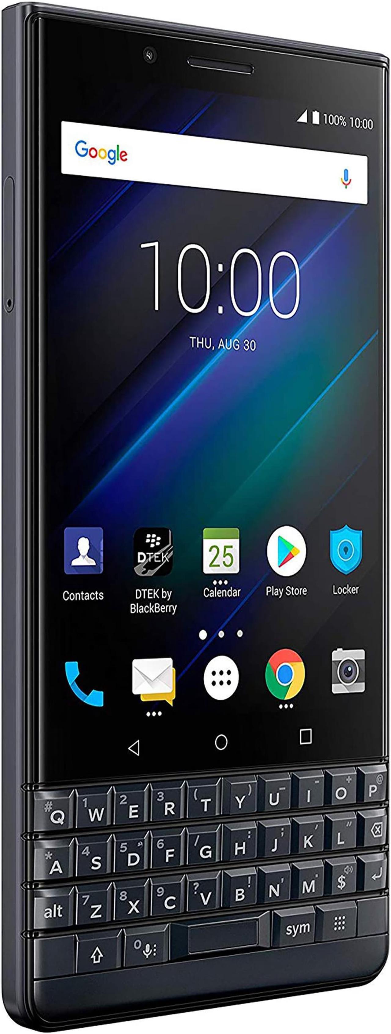 Alt view image 3 of 8 - BlackBerry KEY2 LE BBE100-2 64GB Unlocked GSM Android Phone w/ Dual 13MP/5MP Camera - Space Blue/Slate