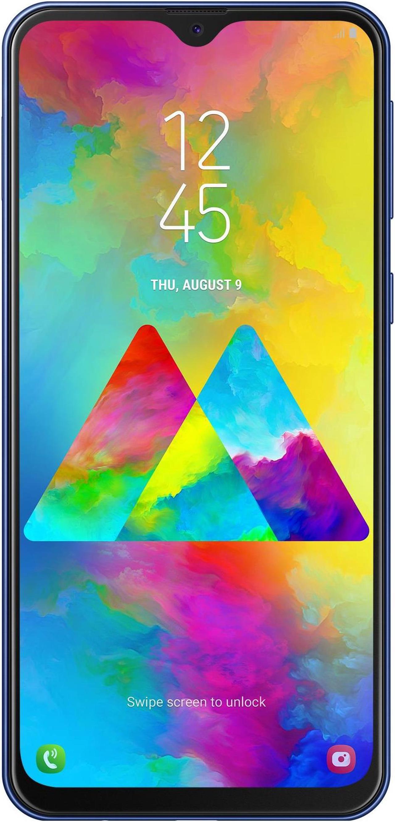 Main image of Samsung Galaxy M20 M205M 32GB Unlocked GSM Phone w/ Dual 13 MP & 5 MP Camera - Ocean Blue