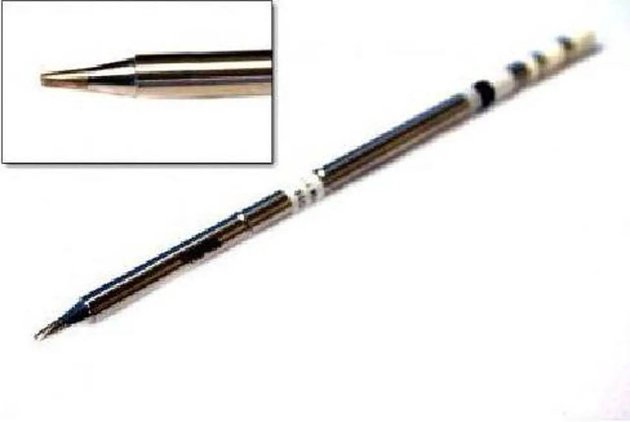 Alt view image 2 of 5 - Hakko Soldering Tip,Chisel,1.6mm x 10mm  T15-D16