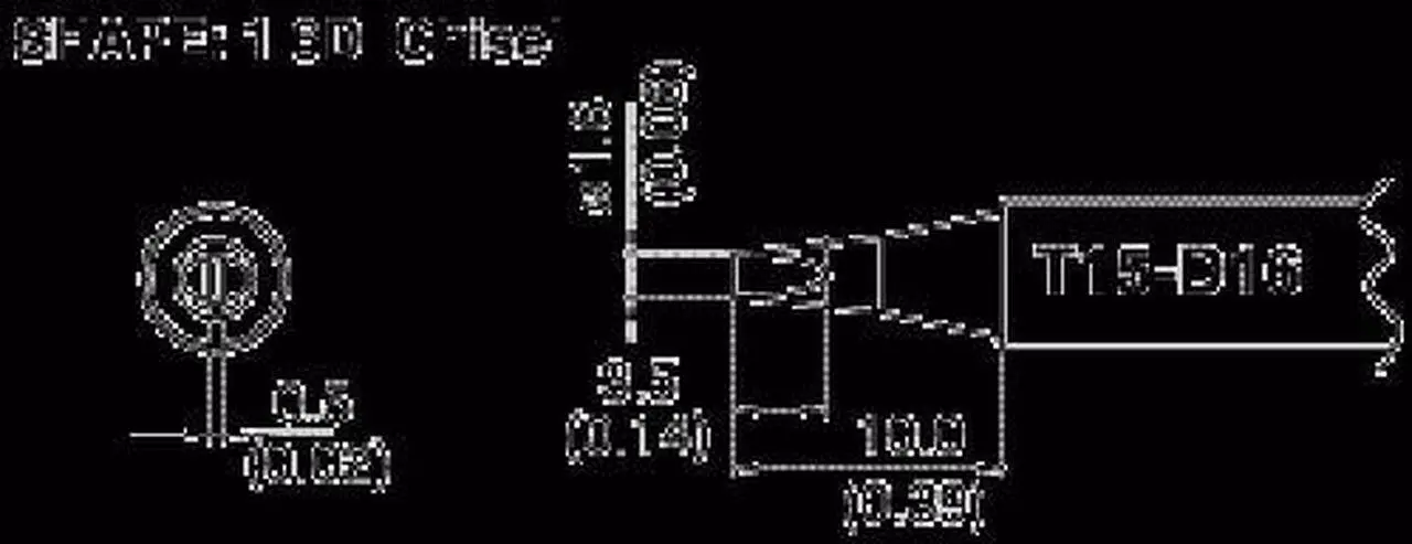 Alt view image 4 of 5 - Hakko Soldering Tip,Chisel,1.6mm x 10mm  T15-D16