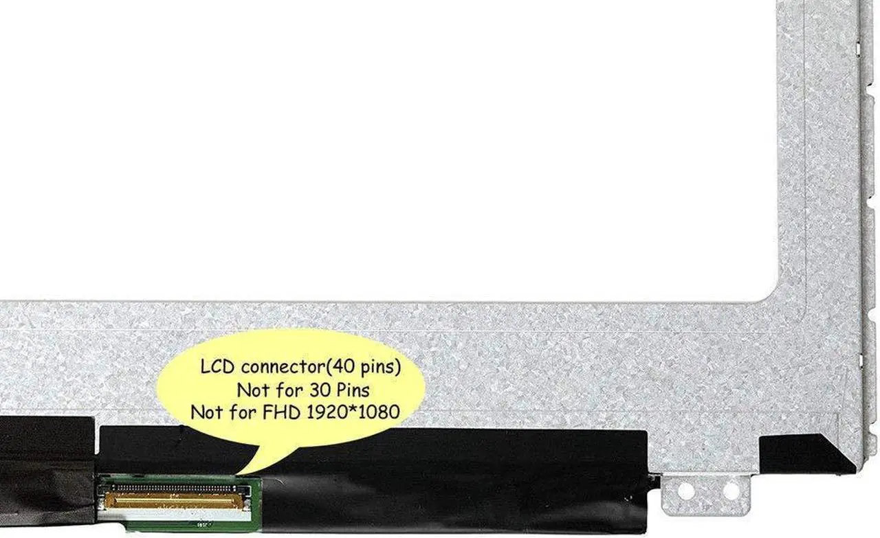 Alt view image 3 of 5 - 15.6" Touch LCD Screen Replacement NT156WHM-A00 NT156WHM-N33 1366x768 WXGA 40pin